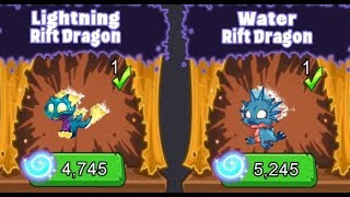 Dragonvale Mini: Ep. 11 Getting the Water and Lightning Rift dragons!