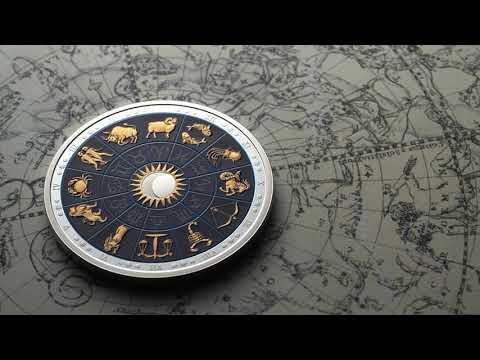 2 oz. Pure Silver Glow-in-the-Dark Coin – Signs of the Zodiac – Mintage: 4,000 (2022)