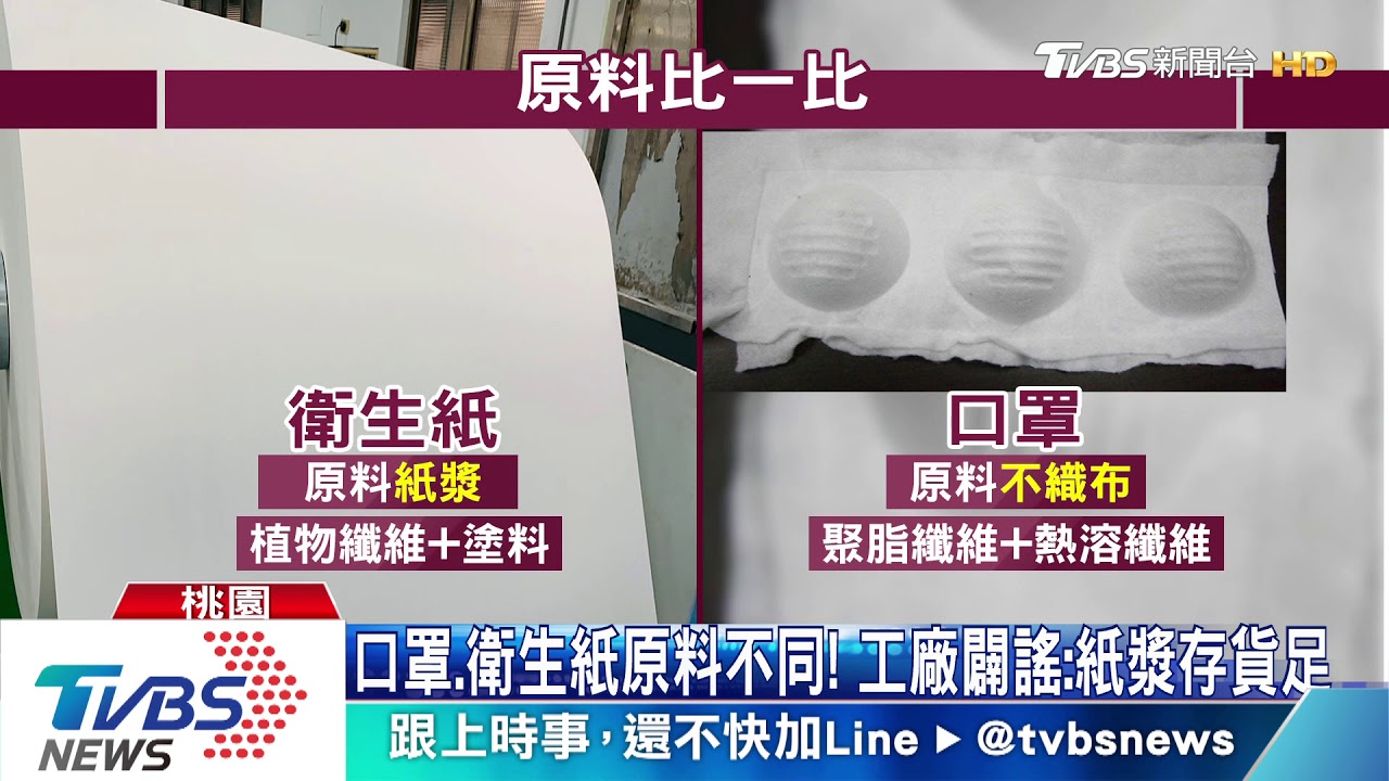 口罩、衛生紙原料不同！　工廠闢謠：紙漿存貨足