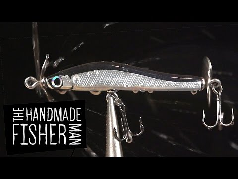 Making Hard Plastic Fishing Lures on the Lathe Part 2 Spybait