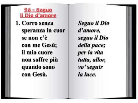 96 Seguo il Dio d'amore - Innario Chiesa Cristiana Avventista del Settimo Giorno 2014