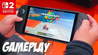 Mario Kart World HANDHELD Gameplay on Nintendo Switch 2 - Exclusive Look!