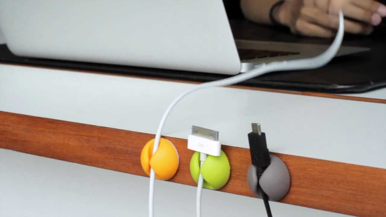 Bluelounge Cable Drop Mini 9-pack - Vit