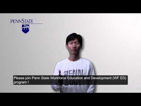 Intro of Penn State's Workforce Education & Development Program (in Korean)