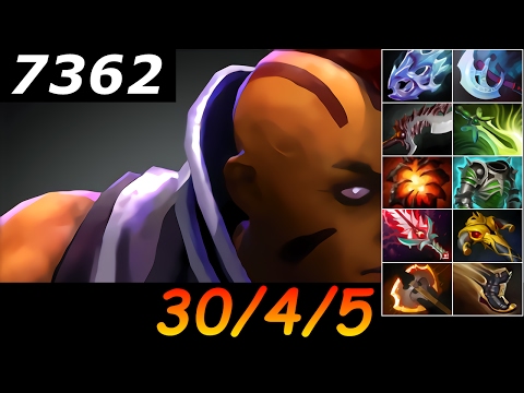 Dota 2 Anti-Mage 7362 MMR 30/4/5 (Kills/Deaths/Assists) Ranked Full Gameplay