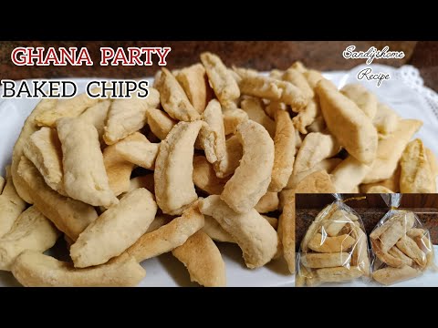 How To Make Ghana Party Baked Chips/The Famous Ghanaina Party Chips/Bake Chips Recipe.