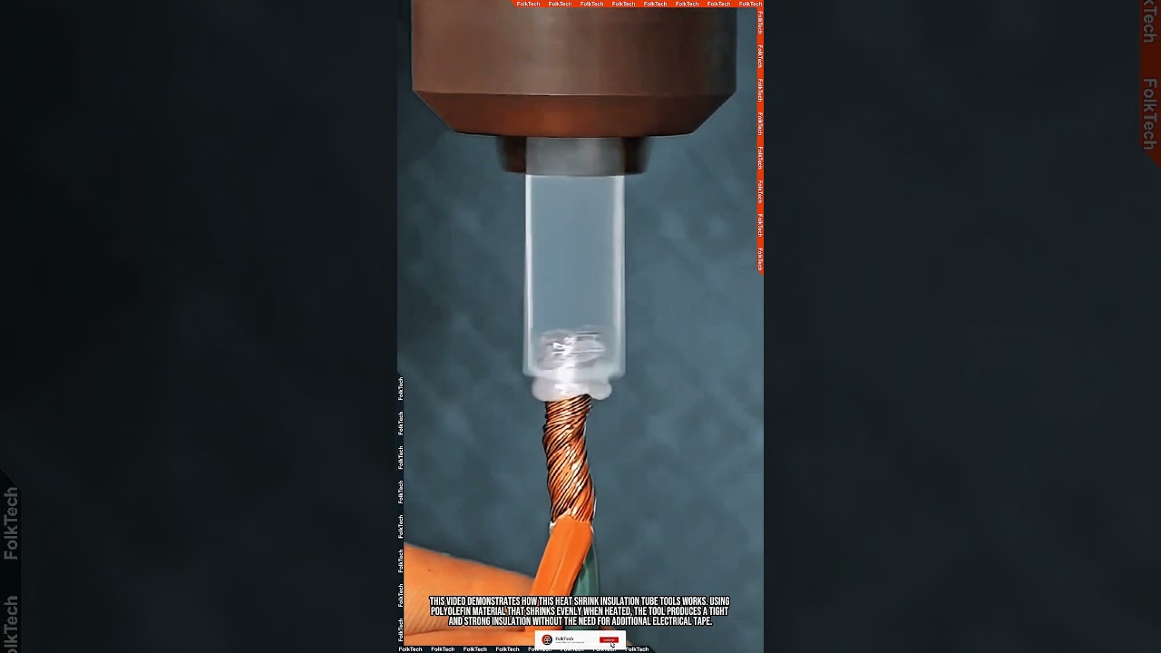 Wire Tool: Heat Shrink Tube Tight Safe Insulation Innovation #tool #tools #innovation