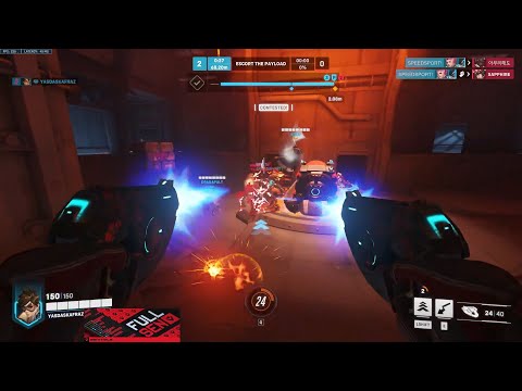 SUREFOUR TRACER BECOME A CARRY DPS?! GAMEPLAY OVERWATCH 2 SEASON 2