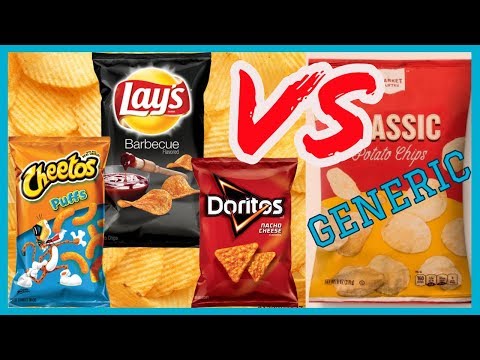 Lays Doritos and Cheetos VS Generic Chips