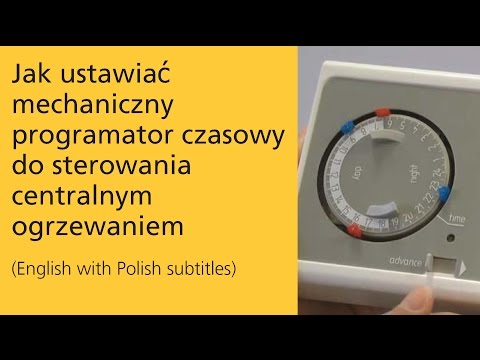How to use a central heating programmer (Polish subtitles)