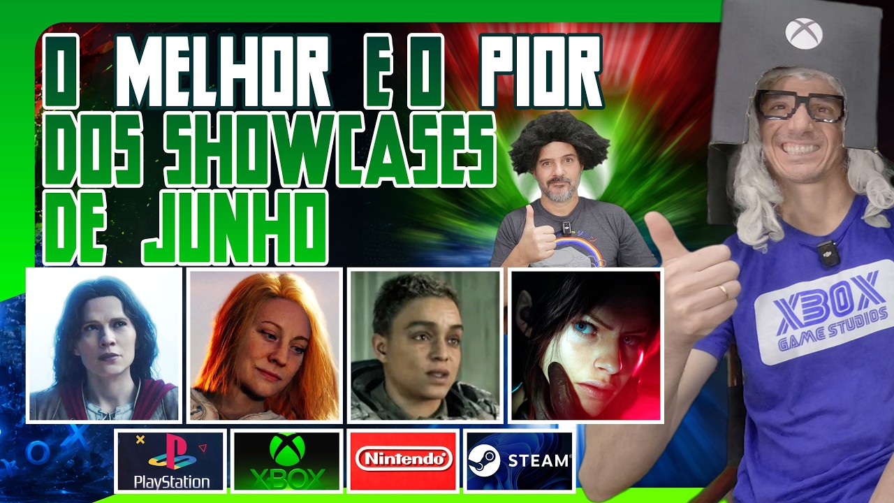 O MELHOR E PIOR DO QUE ROLOU NOS SHOCASES DE JUNHO 2026 #playstation #xbox #nintendo #steam