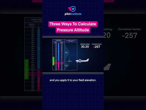Three Ways To Calculate Pressure Altitude