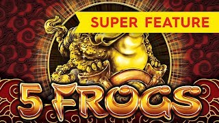5 Frogs Slot - NICE WIN - SUPER FEATURE BONUS!