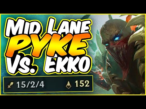 Season 10 PYKE MID vs. Ekko! Full Gameplay - League of Legends