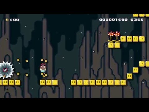 Super Mario Maker - Clairezo World 1-3 Tilt-A-Whirl