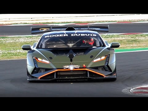 Lamborghini Huracán Super Trofeo EVO2 Testing Hard at Misano Circuit!