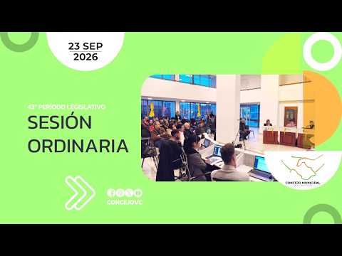 Sesión Ordinaria N25 | 23SEP2026