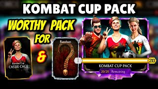 MK Mobile. Kombat Cup Pack Opening. Got Kombat Cup Cassie Cage and Best Diamonds. Worth It!