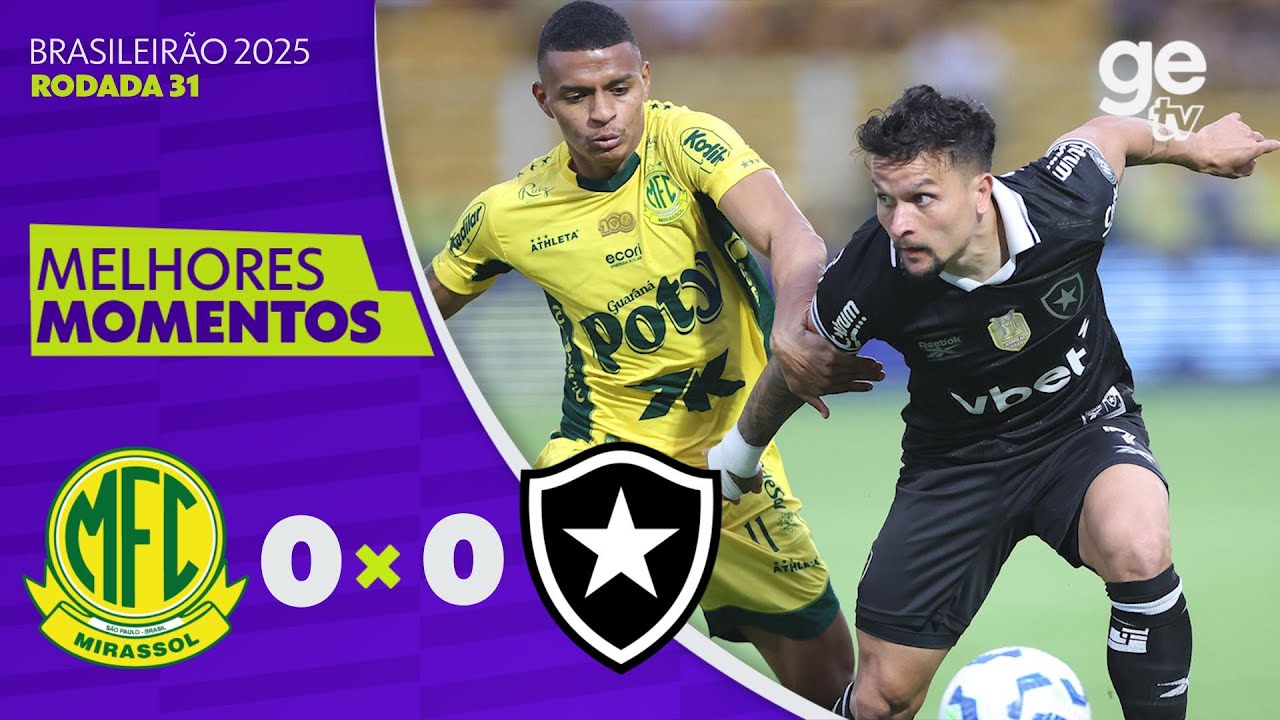 VÍDEO | Melhores (?) momentos do empate sem gols entre Botafogo e Mirassol