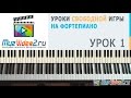 Урок 1 - построение простых аккордов на фортепиано (muzvideo2.ru) 