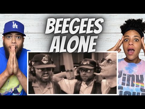 OUR HEARTS!| FIRST TIME HEARING The BeeGees -  Alone REACTION