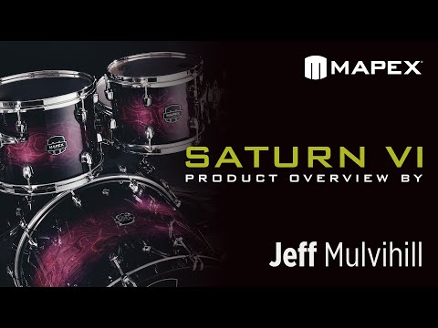 ~NEW~ Mapex SR628XUZXP Saturn VI Studioease 5-Piece 10/12/14/16/22 Drum Kit Set in Royal Purple Burst Gloss Lacquer image 2