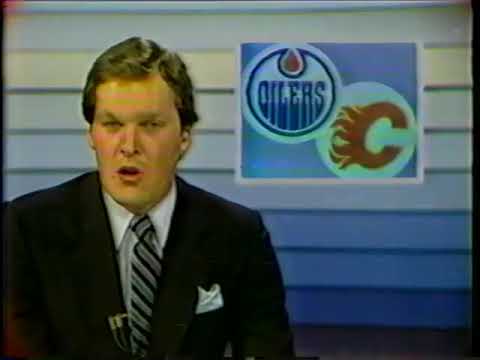 Highlights October 5 1982 Edmonton Oilers 7, Calgary Flames 5 - Pouzar, Linseman, Gretzky to Kurri
