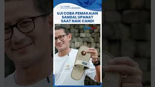 Uji Coba Naik Candi Borobudur di Magelang Pakai Sandal Upanat, Begini Tanggapan Wisatawa