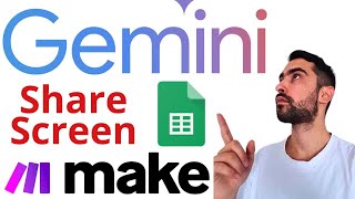 Download the video "You Can SHARE SCREEN With Google Gemini & Ask It - Make.com - Sheets - ChatGPT"