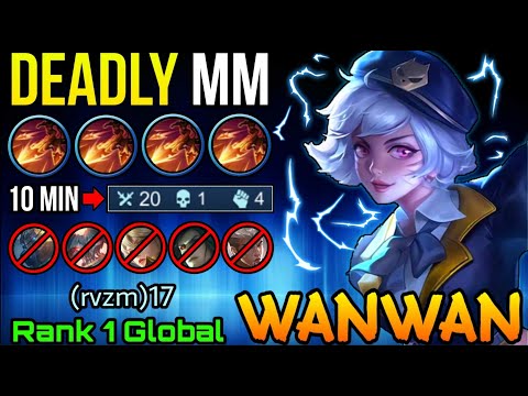 20 Kills Deadly Marksman Wanwan Absolutely Outplay - Top 1 Global Wanwan by (rvzm)17 - MLBB