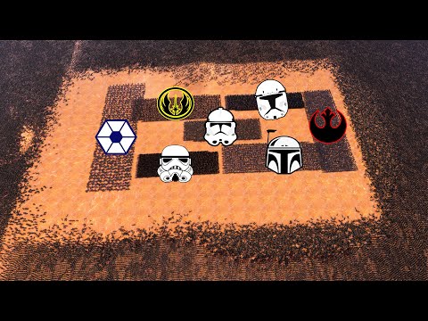 1,000x EVERY Star Wars Unit VS 100,000 ZOMBIES! - UEBS: Star Wars Mod Battle Simulator