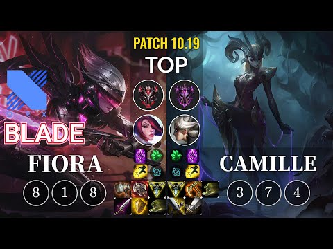 DRX Blade Fiora vs Camille Top - KR Patch 10.19