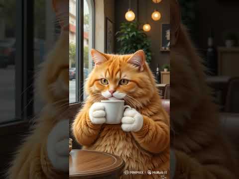 cat tea ☕ #ai #cat #catvideos #tea #cute #funnycatvideos #catlover #funny #shorts #shortvideo