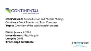 OneMedRadio: Continental Stock Transfer and Trust Company