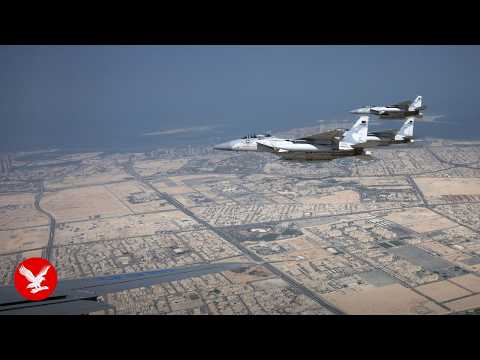 Trump’s Qatar visit off to flying start with military jet escort