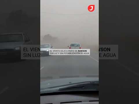 El viento dejó a parte de Rawson sin luz y sin potabilización de agua