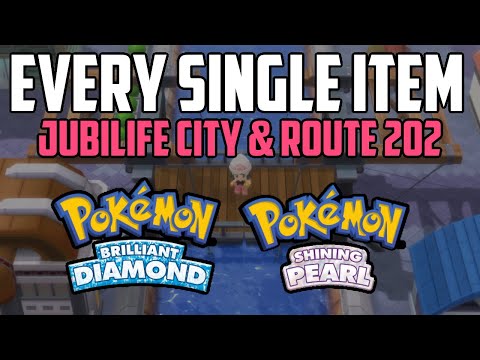 EVERY Item in Jubilife City & Route 202 - Pokémon Brilliant Diamond & Shining Pearl