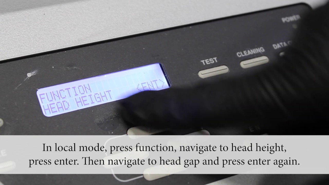 Old Model Mimaki – Printhead Distance