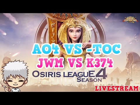 LIVE 12:45 UTC - Osiris League: AO4 VS -TOC and JWM VS K374 Plus Some Champion of Olympia In Between
