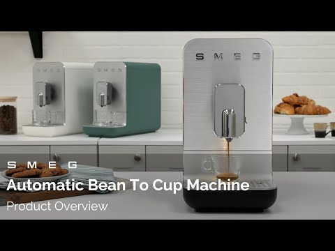 SMEG BCC13BLMUK Collezione Bean To Cup Coffee Machine with Integrated Milk System