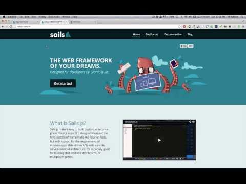 Creating a restful json api in less than 15 seconds with sails.js.