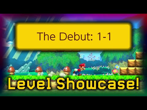 SMM2 Level Showcase | The Debut: 1-1 [CC2-4TG-RKG]