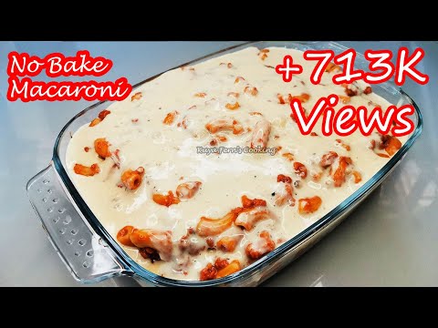 NO BAKE MACARONI WITH CHEESY WHITE SAUCE!!!