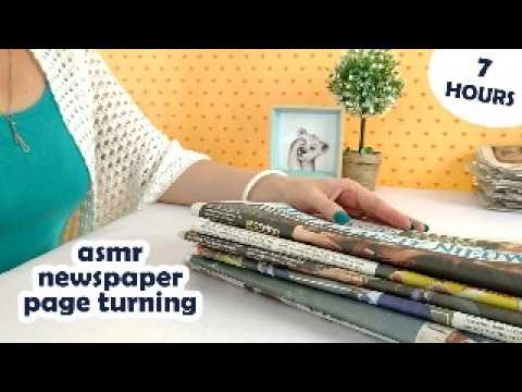 ASMR 7 Hours ⌚ of Newspaper Page Turning 💤 • No Talking