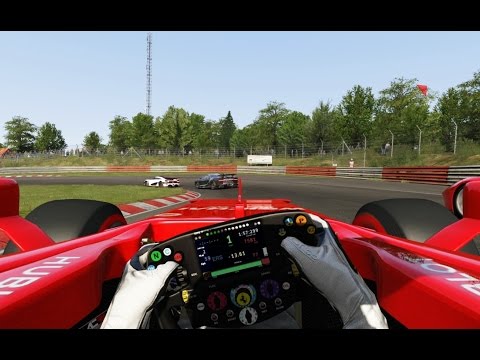Battle Onboard Ferrari F1 '17 vs Supercars at Nurburgring Nordschleife