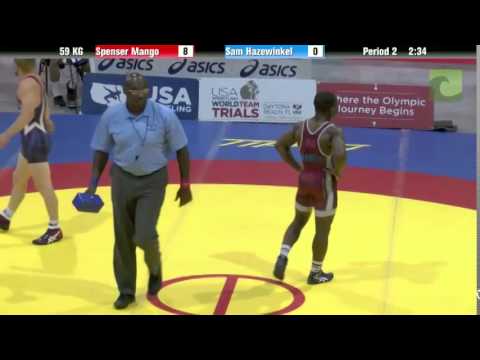 59 KG Finals (1 of 2) - Spenser Mango vs. Sam Hazewinkel