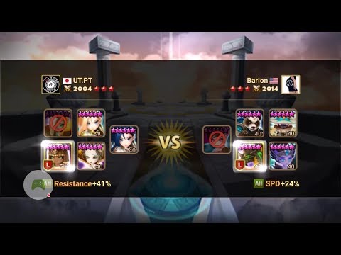 Summoners War G3 RTA SWC 2017 UT VS Barion speedy Jamire & Tablo