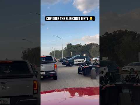 COP DOES THE #SLINGSHOT DIRT 🤦‍♂️ #nationwidebikelife #bikelife #bikesvscops