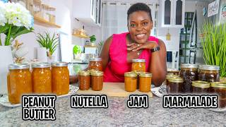 Homemade Everything | How To Make Peanut Butter, Nutella, Jam and Marmalade