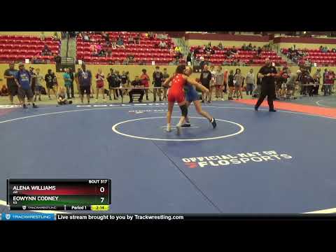 112 Lbs Quarterfinal - Alena Williams, AR Vs Eowynn Codney, KS F34b